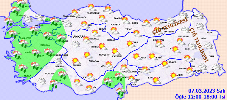 Meteorolojiden birçok ile sağanak uyarısı! Çığ tehlikesine dikkat 3