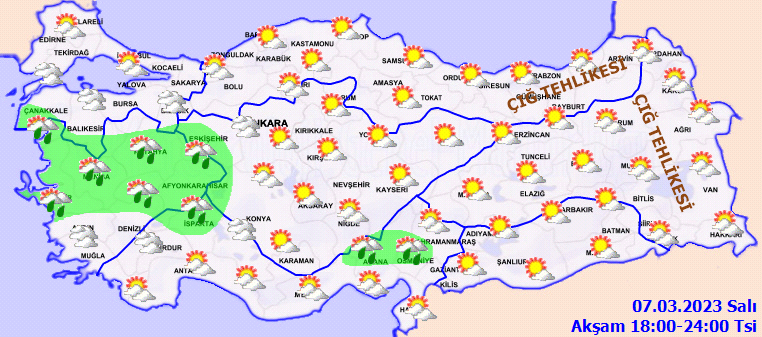 Meteorolojiden birçok ile sağanak uyarısı! Çığ tehlikesine dikkat 4
