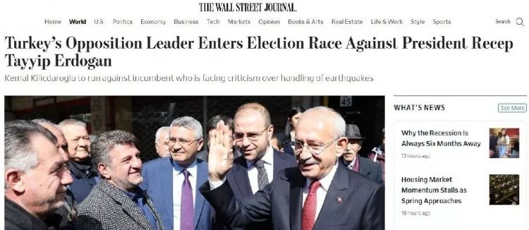 Kılıçdaroğlu'nun adaylığı yabancı basında geniş yankı uyandırdı! 1