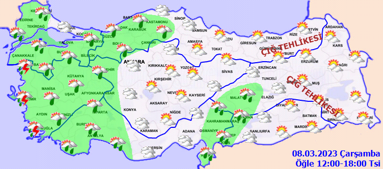 Meteoroloji turuncu kodla uyardı! 2 ilde kuvvetli yağış bekleniyor 3