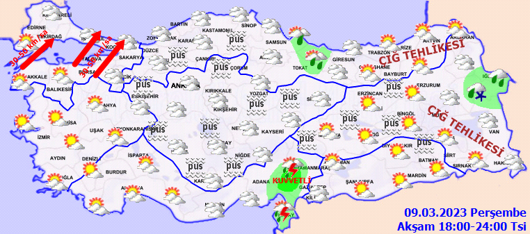 Meteorolojiden birçok ile fırtına ve yağış uyarısı! 4