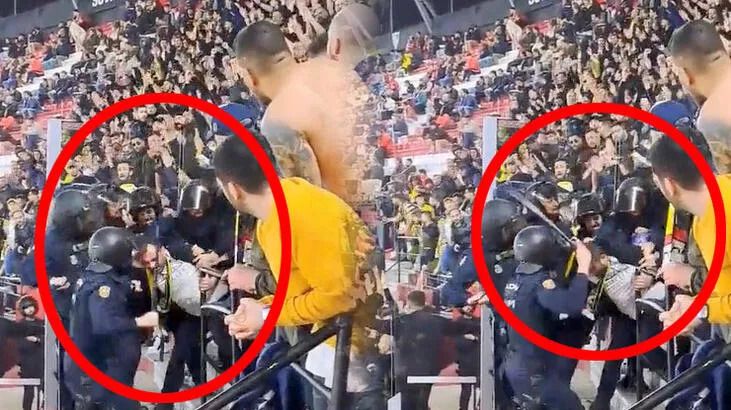 İspanyol polisi, Fenerbahçeli taraftarlara saldırdı! 3