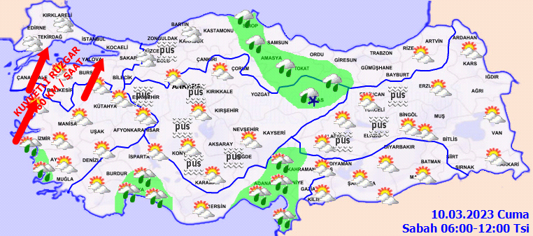 Meteorolojiden birçok ile fırtına ve sağanak uyarısı! 2
