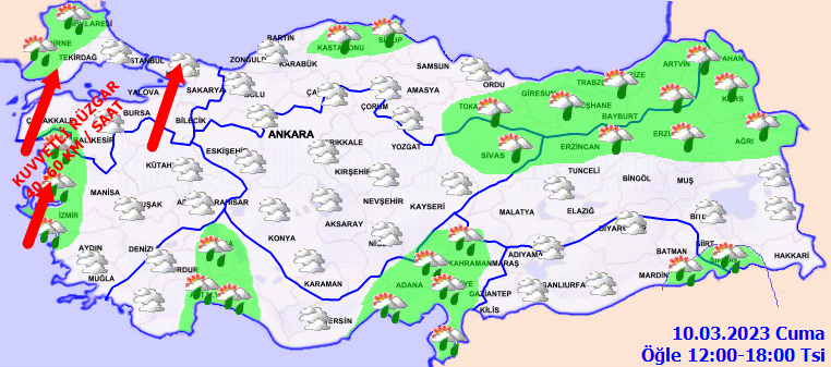 Meteorolojiden birçok ile fırtına ve sağanak uyarısı! 3