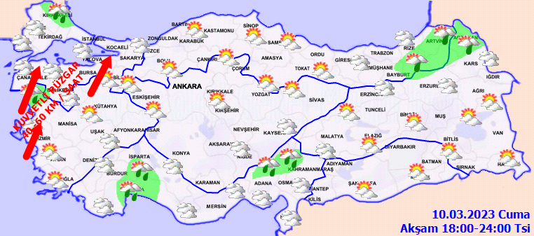Meteorolojiden birçok ile fırtına ve sağanak uyarısı! 4