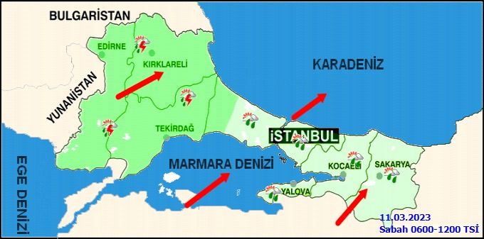 İstanbullular dikkat: Meteorolojiden sağanak yağış uyarısı! 2