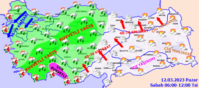 Meteorolojiden İstanbul dahil 59 kente kuvvetli yağış ve fırtına uyarısı! Sel ve çatı uçmalarına dikkat 2