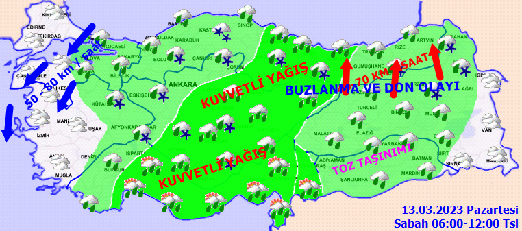 Meteorolojiden 18 kente fırtına ve yağış uyarısı! İşte 13 Mart hava durumu tahminleri 2