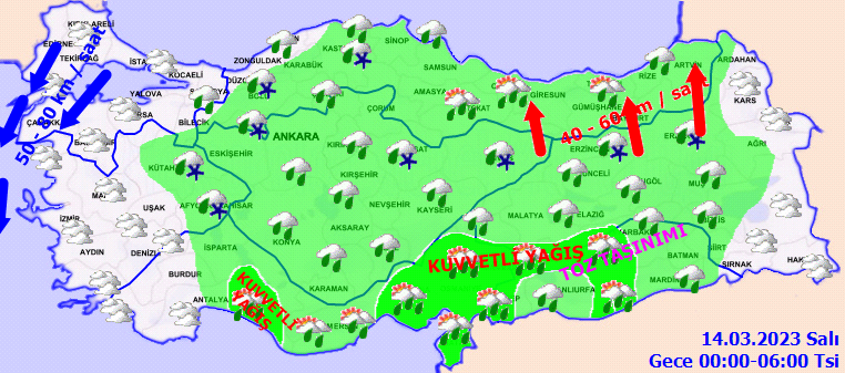 Meteorolojiden 18 kente fırtına ve yağış uyarısı! İşte 13 Mart hava durumu tahminleri 5