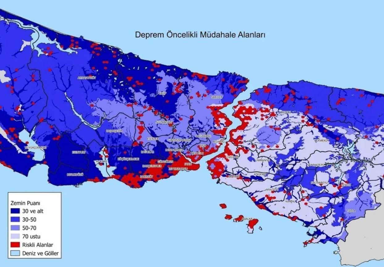 AFAD'dan İstanbul depremi için 'kırmızı eylem' planı: Deprem riski yüksek olan ilçeler 1