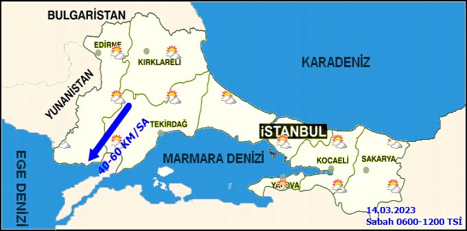 Meteorolojiden Marmara Bölgesi için fırtına uyarısı! İşte 14 Mart İstanbul hava durumu tahmini 2