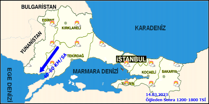 Meteorolojiden Marmara Bölgesi için fırtına uyarısı! İşte 14 Mart İstanbul hava durumu tahmini 3