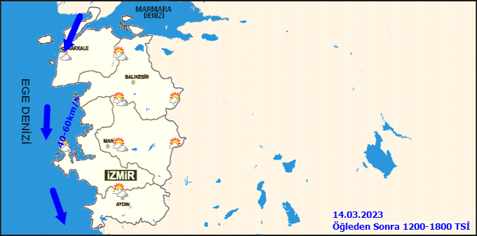 Meteorolojiden Ege Denizi için fırtına uyarısı! İşte 14 Mart İzmir hava durumu 3