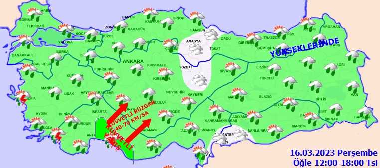 Meteorolojiden 4 ile yağış uyarısı! Fırtına ve çığ tehlikesine dikkat 3