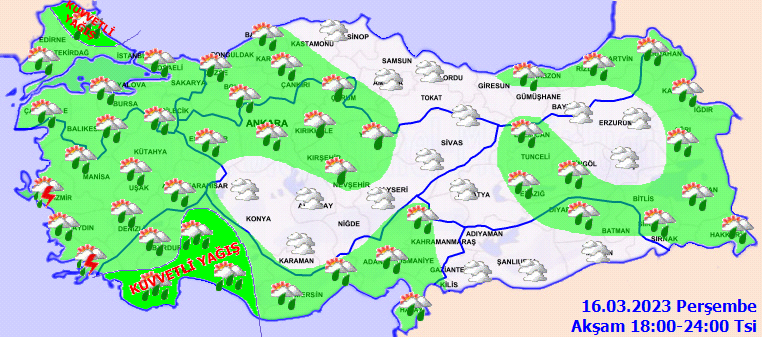 Meteorolojiden 4 ile yağış uyarısı! Fırtına ve çığ tehlikesine dikkat 4