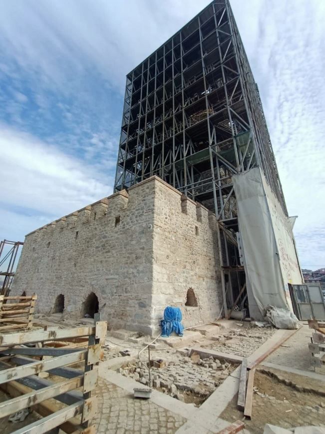 Kız Kulesi'nde restorasyon çalışmaları devam ediyor 9