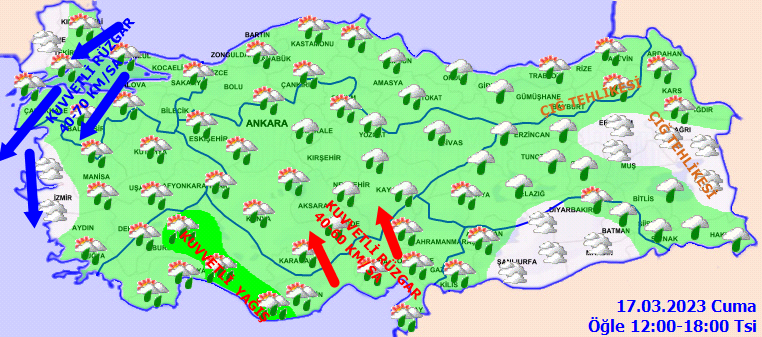 Meteorolojiden 6 ile kuvvetli yağış uyarısı! Marmara ve Ege'de fırtınaya dikkat 3