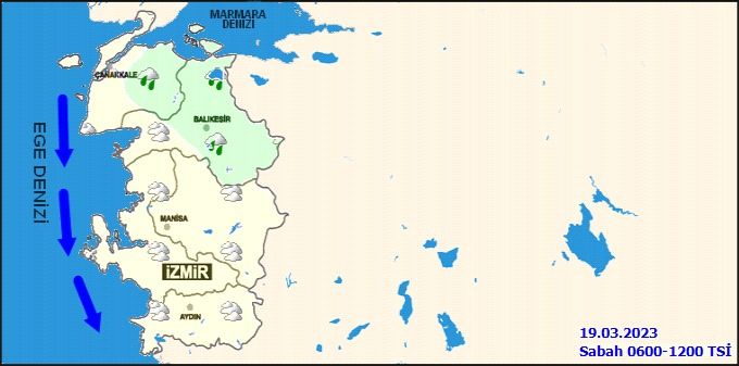 Meteoroloji İzmir'e fırtına uyarısı verdi! 19 Mart 2023 İzmir hava durumu 3