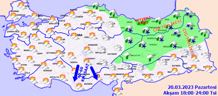 Meteorolojiden 3 ile kuvvetli yağış uyarısı! Fırtına ve çığ tehlikesine dikkat 4