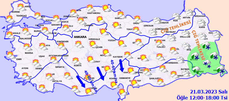 Meteorolojiden kar ve fırtına uyarısı! İşte 21 Mart hava durumu tahminleri 3