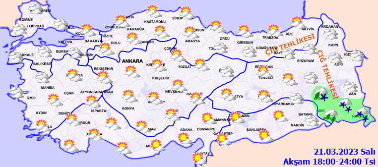 Meteorolojiden kar ve fırtına uyarısı! İşte 21 Mart hava durumu tahminleri 4