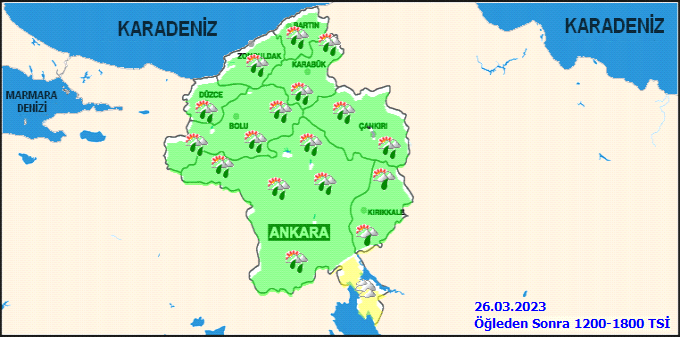 Meteoroloji Ankaralıları saat vererek uyardı! İşte 26 Mart Ankara hava durumu tahminleri 2