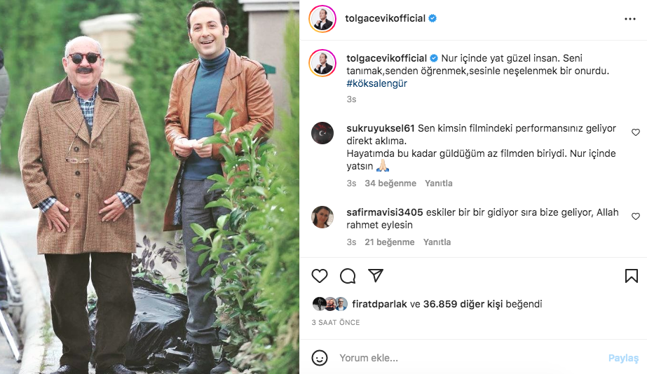 Ünlü isimlerden Köksal Engür'e veda paylaşımları.... 8