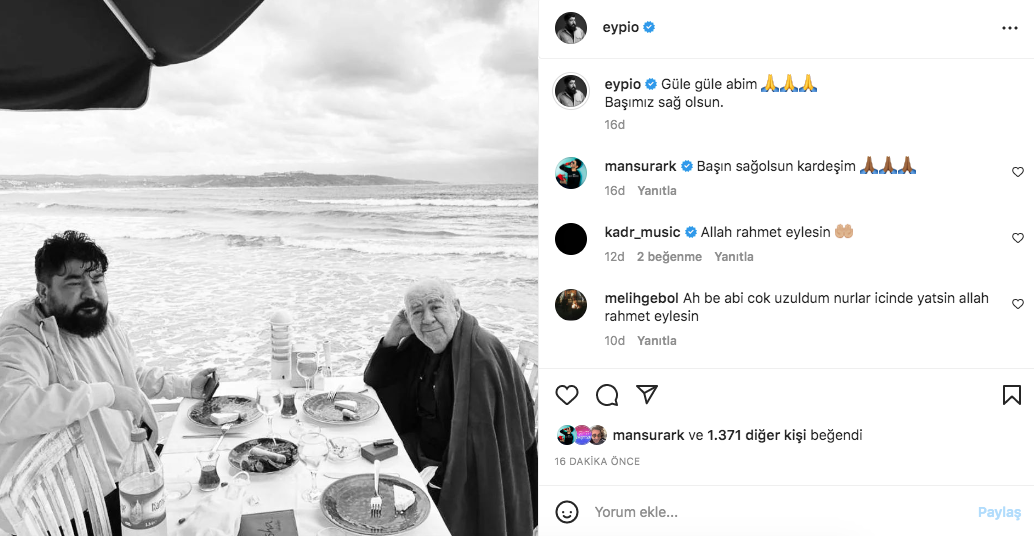 Ünlü isimlerden Köksal Engür'e veda paylaşımları.... 17