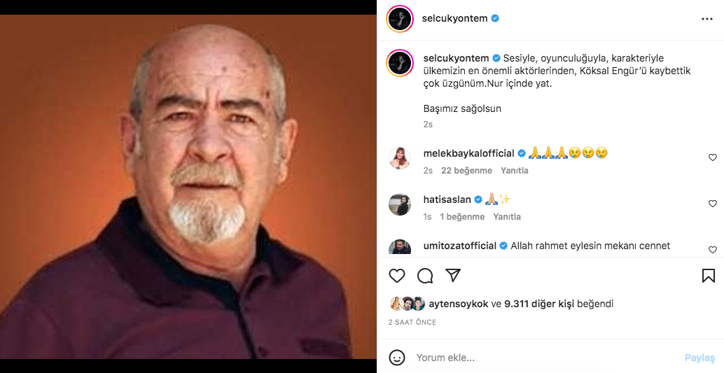 Ünlü isimlerden Köksal Engür'e veda paylaşımları.... 4