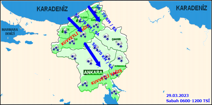 Meteorolojiden Ankaralılara kar ve fırtına uyarısı! 2