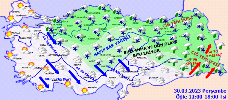 Meteorolojiden 8 ile kar ve fırtına uyarısı! 3