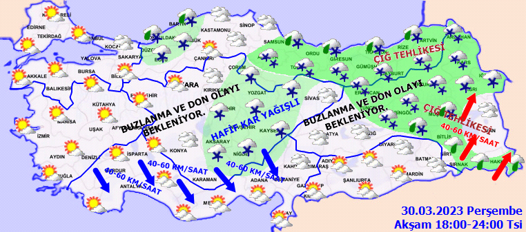Meteorolojiden 8 ile kar ve fırtına uyarısı! 4