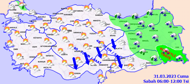 Meteorolojiden 17 kent için kar ve fırtına uyarısı! İşte 31 Mart hava durumu tahminleri 2