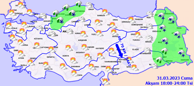 Meteorolojiden 17 kent için kar ve fırtına uyarısı! İşte 31 Mart hava durumu tahminleri 4
