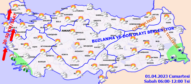 Meteorolojiden 10 kente fırtına uyarısı! İşte 1 Nisan hava durumu tahminleri 2
