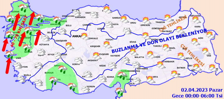 Meteorolojiden 10 kente fırtına uyarısı! İşte 1 Nisan hava durumu tahminleri 5
