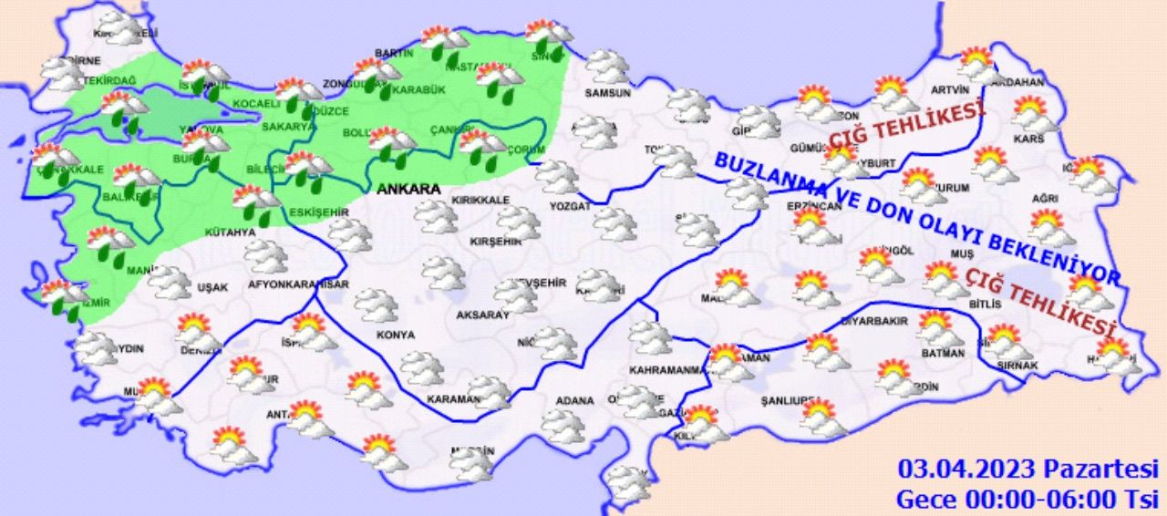 Meteoroloji'den şiddetli rüzgar uyarısı! İşte 2 Nisan 2023 yurt geneli hava durumu tahminleri 2