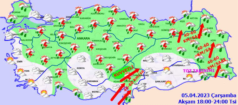 Meteorolojiden 30 ile kuvvetli yağış ve fırtına uyarısı! 4
