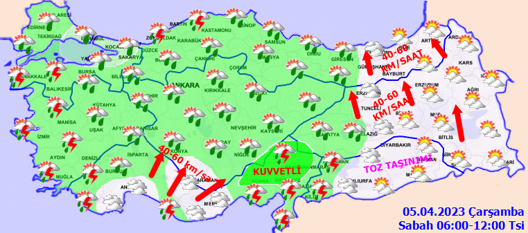 Meteorolojiden 30 ile kuvvetli yağış ve fırtına uyarısı! 2