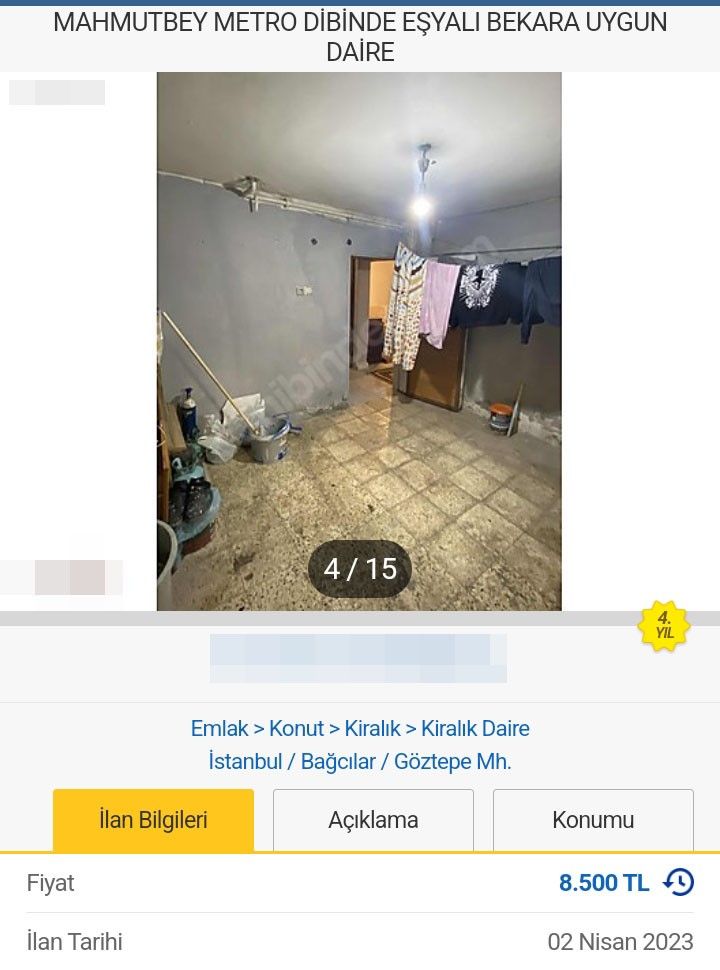 İstanbul Bağcılar'da bodrum kattaki harabe ev için istenen kira şoke etti! 2