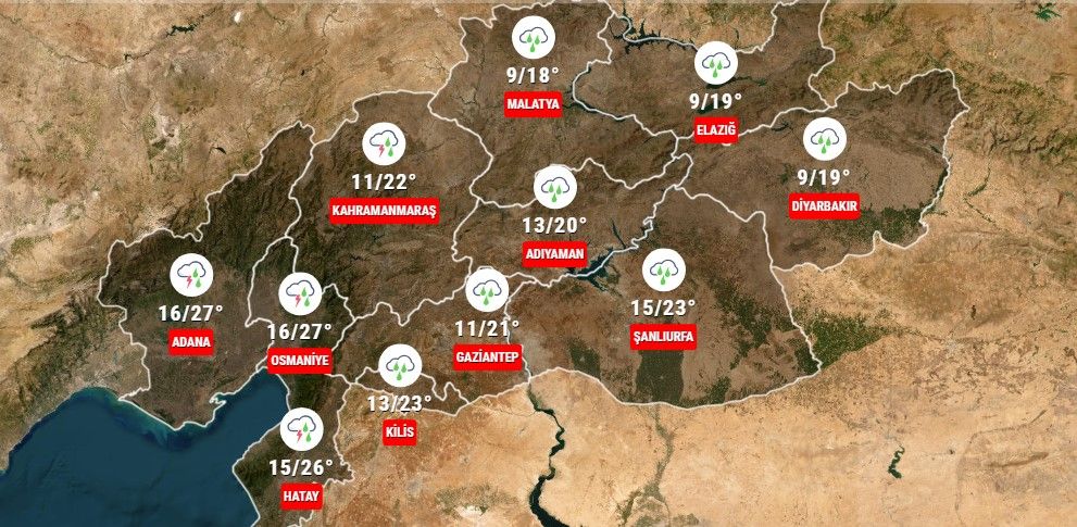 Meteorolojiden deprem bölgesindeki iller için kuvvetli yağış uyarısı! 5