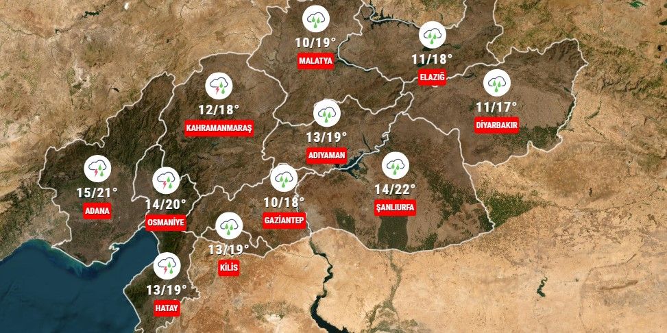 Meteorolojiden deprem bölgesindeki iller için kuvvetli yağış uyarısı! 6