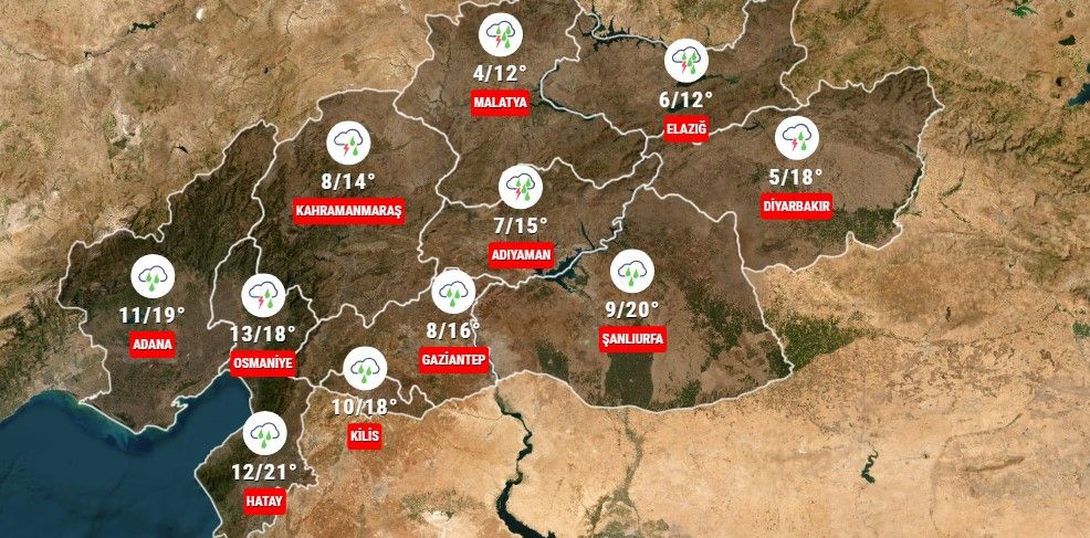 Meteorolojiden deprem bölgesindeki iller için kuvvetli yağış uyarısı! 2