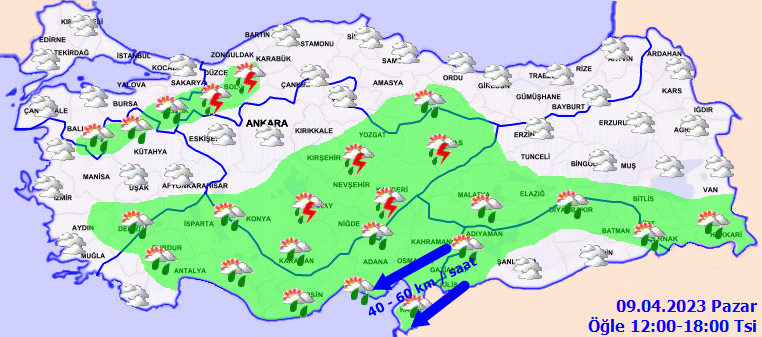 Sağanak, fırtına, toz taşınımı... Meteorolojiden 15 kente uyarı! İşte 9 Nisan hava durumu tahminleri 3