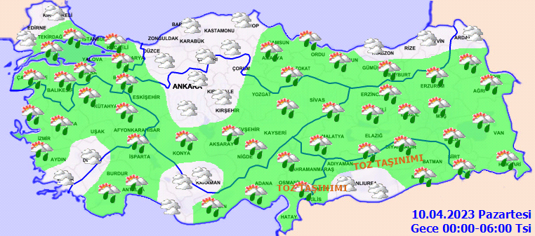 Sağanak, fırtına, toz taşınımı... Meteorolojiden 15 kente uyarı! İşte 9 Nisan hava durumu tahminleri 5