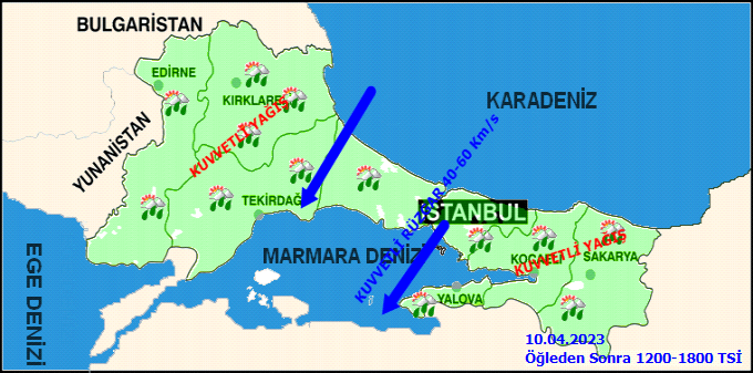 Meteorolojiden kuvvetli yağış ve fırtına uyarısı! İşte 10 Nisan İstanbul hava durumu 2