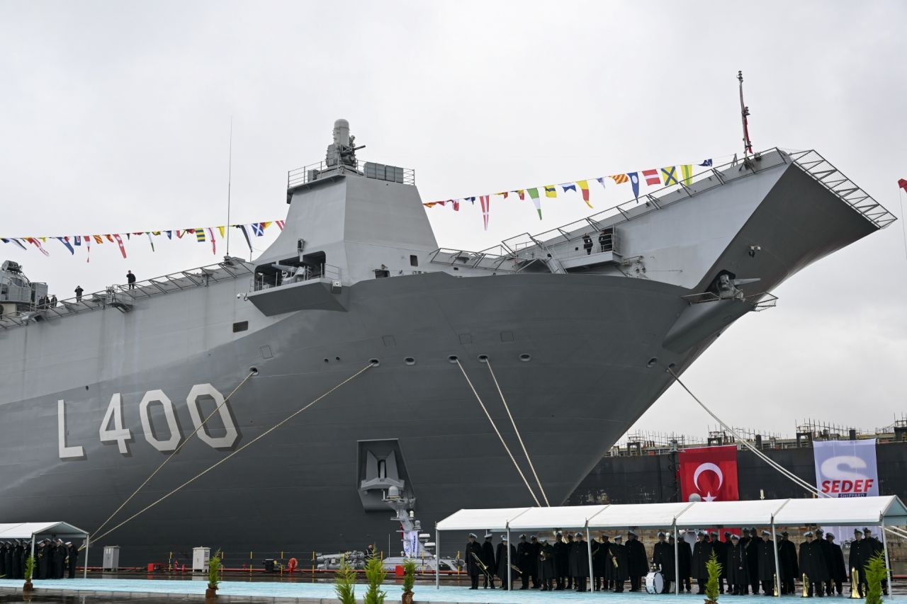 TSK envanterine girdi! Karşınızda dünyanın ilk SİHA gemisi TCG Anadolu 6