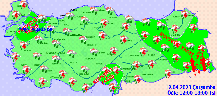Meteorolojiden 16 kente uyarı! Kuvvetli yağışlara dikkat 3