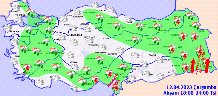 Meteorolojiden 16 kente uyarı! Kuvvetli yağışlara dikkat 4