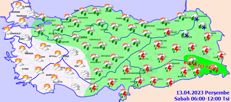 Meteorolojiden 11 kente yağış uyarısı! İşte 13 Nisan hava durumu tahminleri 2
